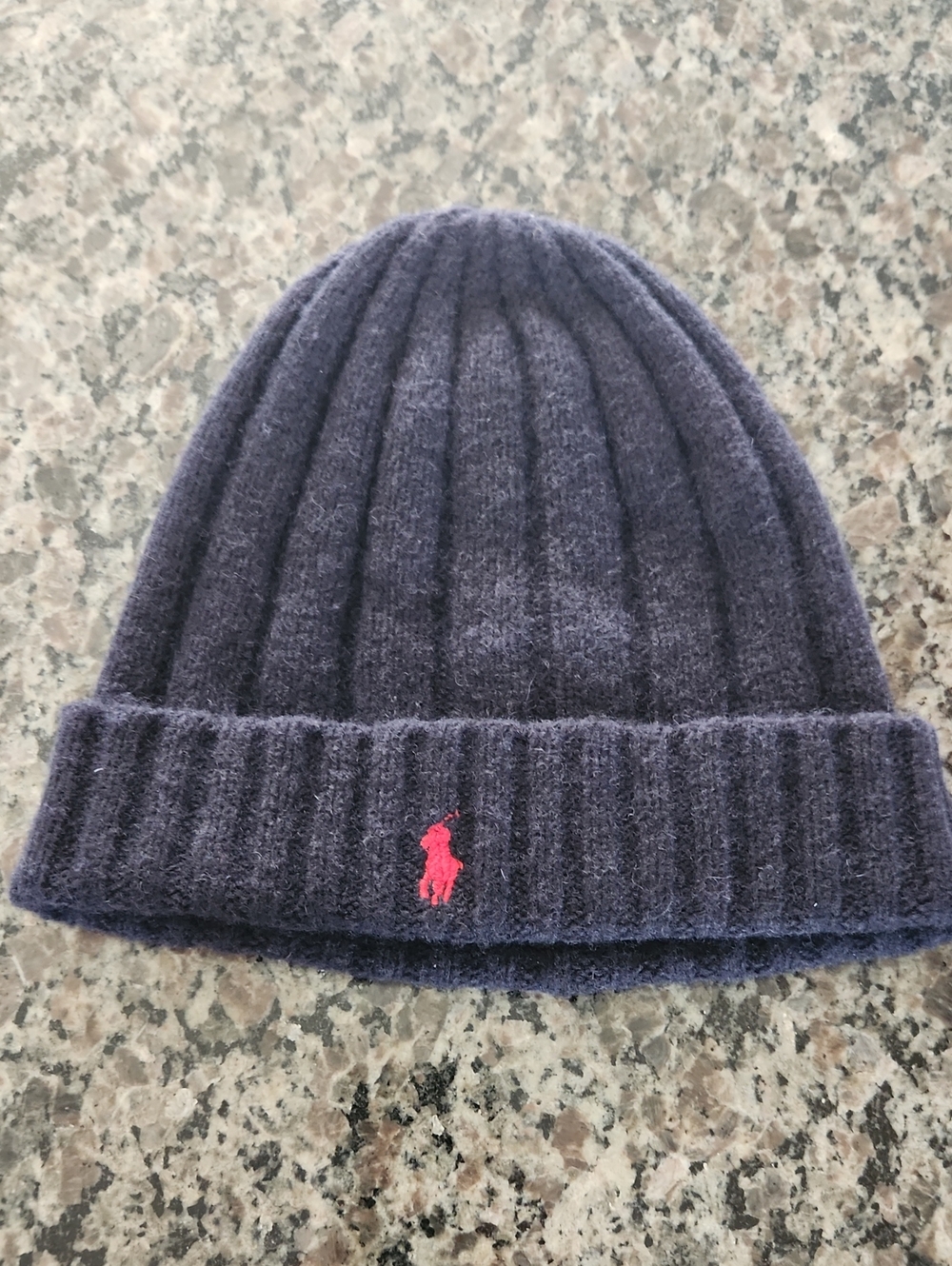 Ralph Lauren Polo Beanie Wool Cashere Feeling Coastal Preppy